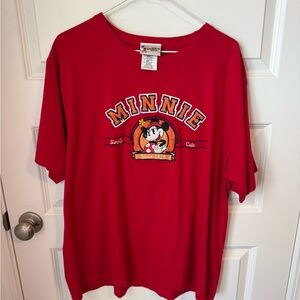 Disney Red Minnie Mouse Kids T-Shirt